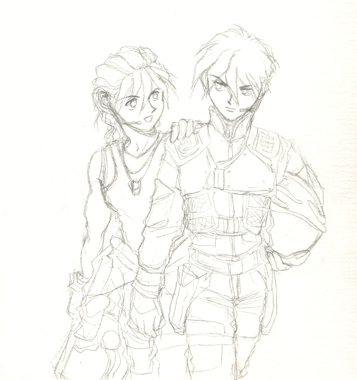 Battlestar Galactica Flightsuits (pencil)