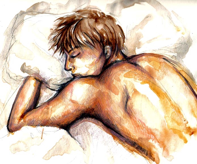 Heero Sleeping (color)